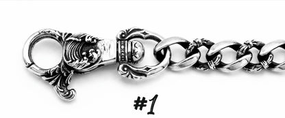 Karabiner Design 1 für Panzerkette Wallet Chain aus Edelstahl im Vintage Look