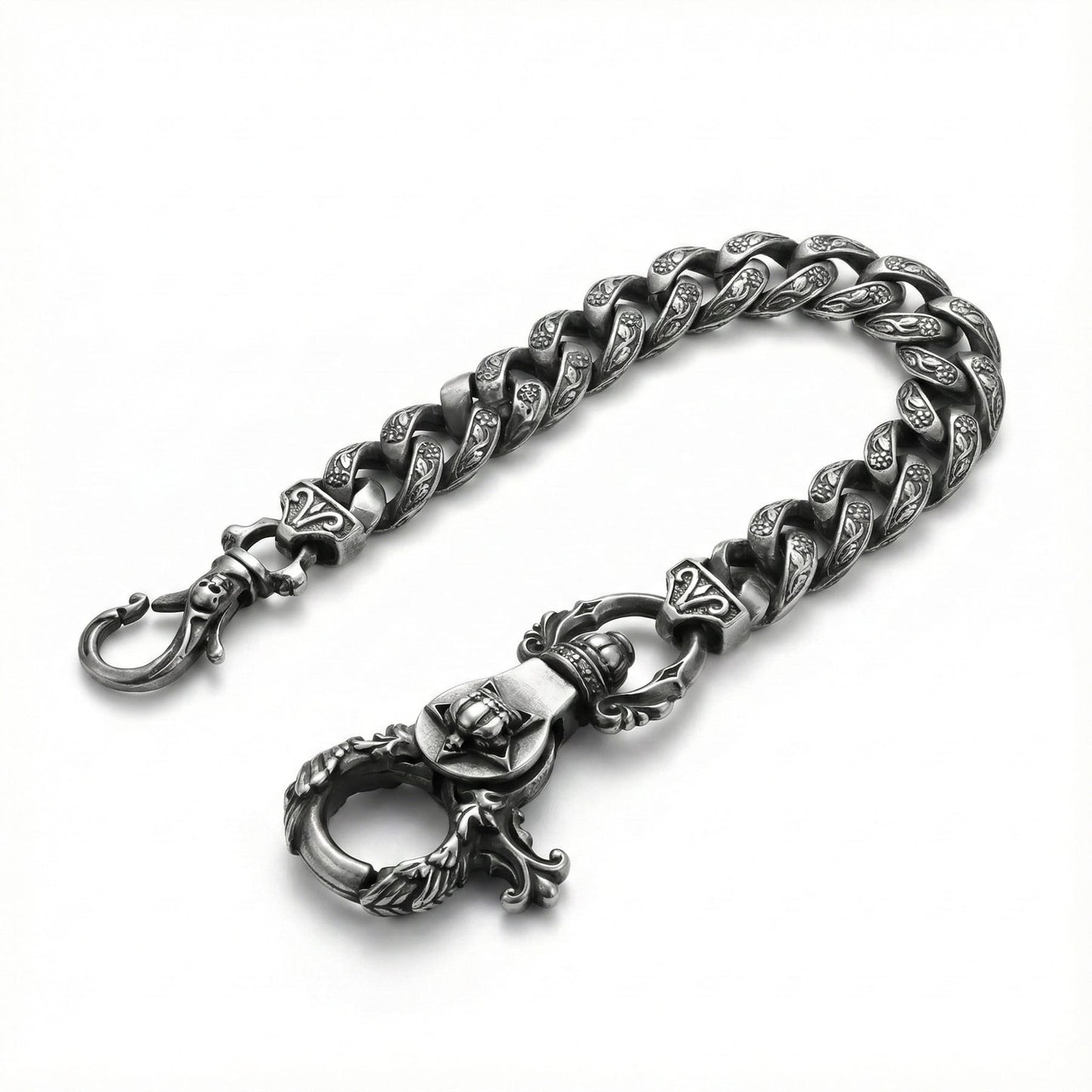 Gothic Curb Link Wallet Chain