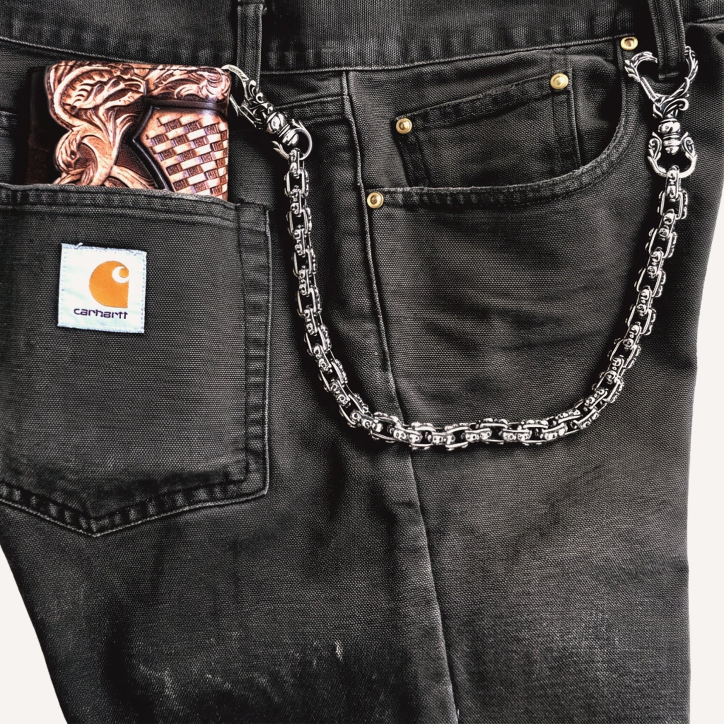 Gothic Skull Wallet Chain